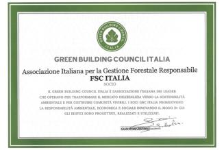FSC Italia diventa socio ordinario del Green Building Council Italia